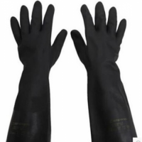 霍尼韦尔2095025防化手套 氯丁橡胶防化长手套